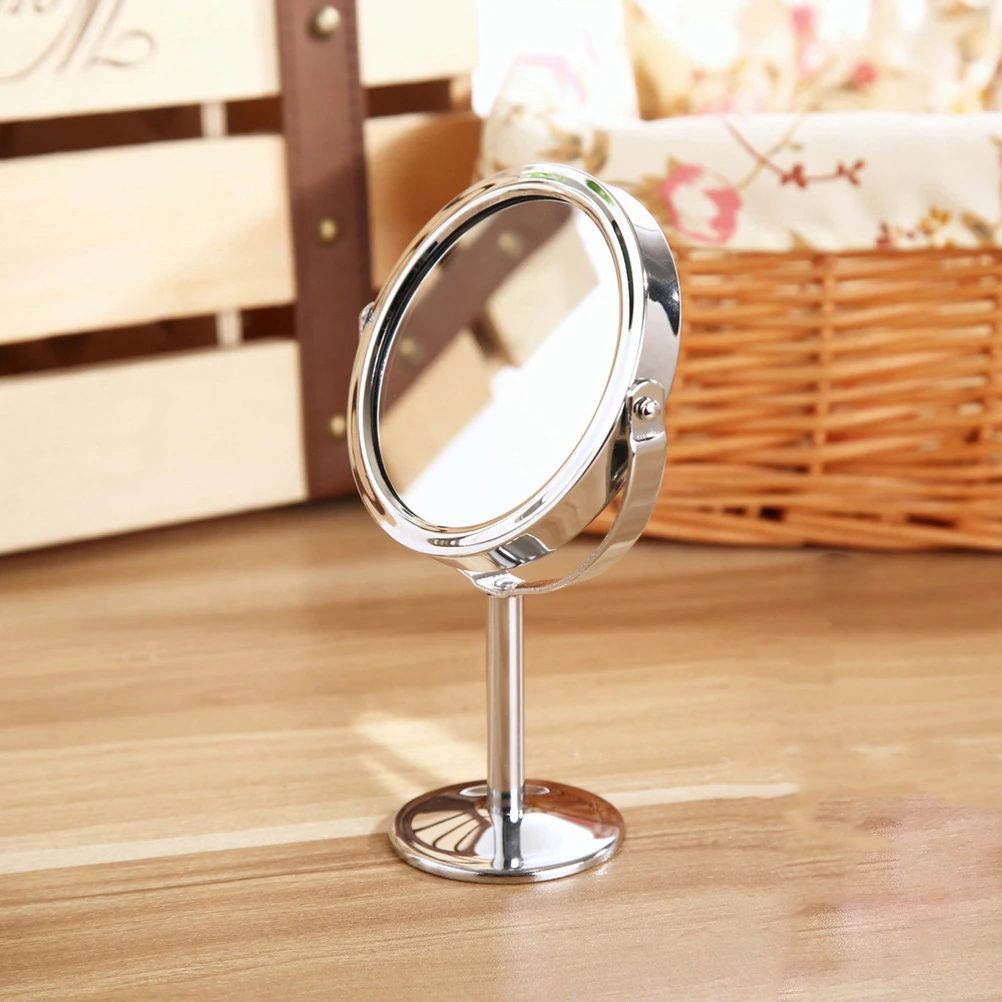 Etereauty Double Sided Magnifying Makeup Mirror Table Round Rotary