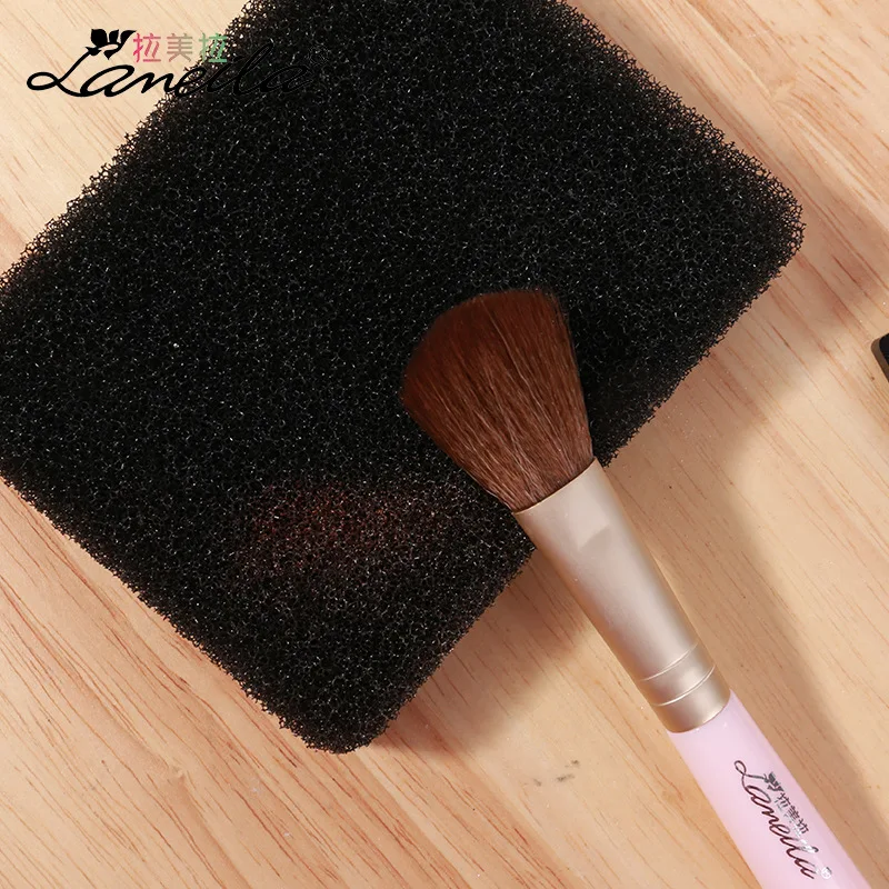 

Lameila black Activated Carbon Washing sponge for brushes makeup tool kit brush cleansing sponge LM043