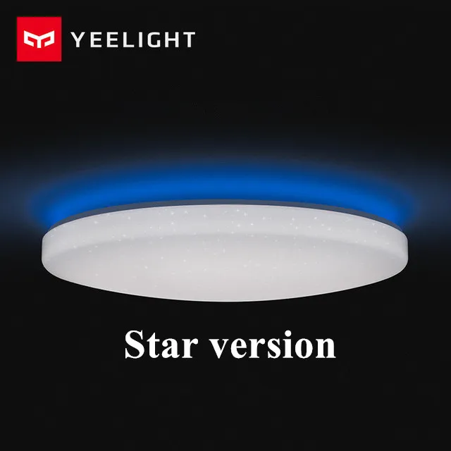 650 star version Xiaomi Yee светильник JIAOYUE 650 Ceil светильник WiFi/Bluetooth/APP умный контроль окружающий светильник ing светодиодный потолочный светильник 200-240 В - Цвет: 650 star version