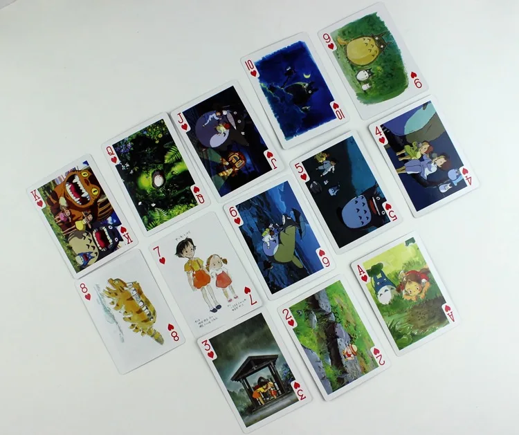 54 листа/набор Хаяо Миядзаки Тоторо покер карты комиксы персонажа коллекция игральные карты рождественские подарки