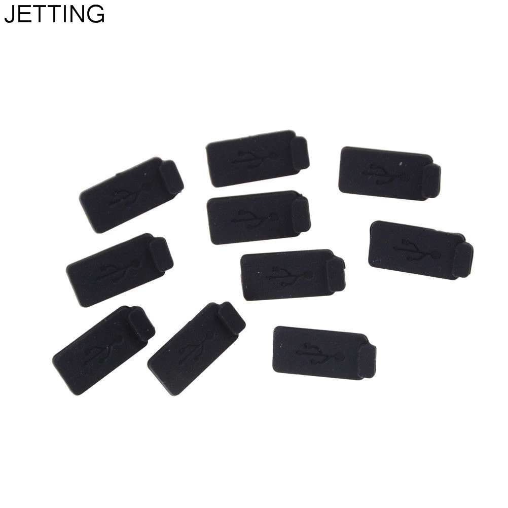 

Durable PC Laptop USB Plug Cover Stopper Soft Dust Cap USB 2.0 3.0 Interface Prevent Rust Dust Plug Black 10pcs/lot Rubber