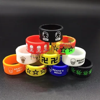 

100pcs silicone ring 22 mm silicone rubber vape band ring for mods rda rba Ohm/RBA RDA Tank protection vape Non Slip band