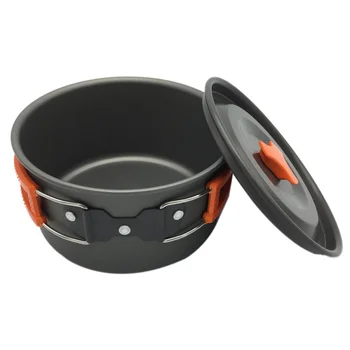 

Outdoor Camping cookware set cooking set travel Camping tableware Cutlery Utensils For hiking picnic 2-3 people