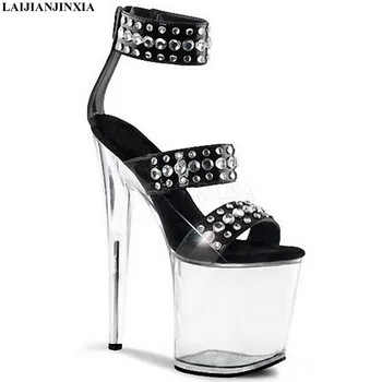 LAIJIANJINXIA New 20CM High Heel Sandals Platforms Pole Dance / Performance / Star / Model Shoes, Wedding Shoes Pumps
LAIJIANJINXIA New 20CM High Heel Sandals Platforms Pole Dance / Performance / Star / Model Shoes, Wedding Shoes Pumps