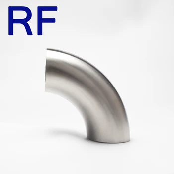

RF 2.5", 3" SS304 Welding 90 Degree Elbow Bend Sanitary Stainless Steel Pipe Fittings For Homebrew