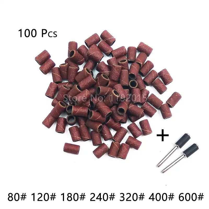 10pcs 1/2" 12.5mm Drum Rubber Mandrel Rod for Dremel Sanding Band