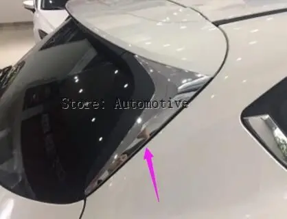 

2* ABS Chrome Exterior Rear Window Corner Trim Chromium Decor For Mazda CX-5 CX5 2nd Gen. 2017 2018 Car styling Accessories