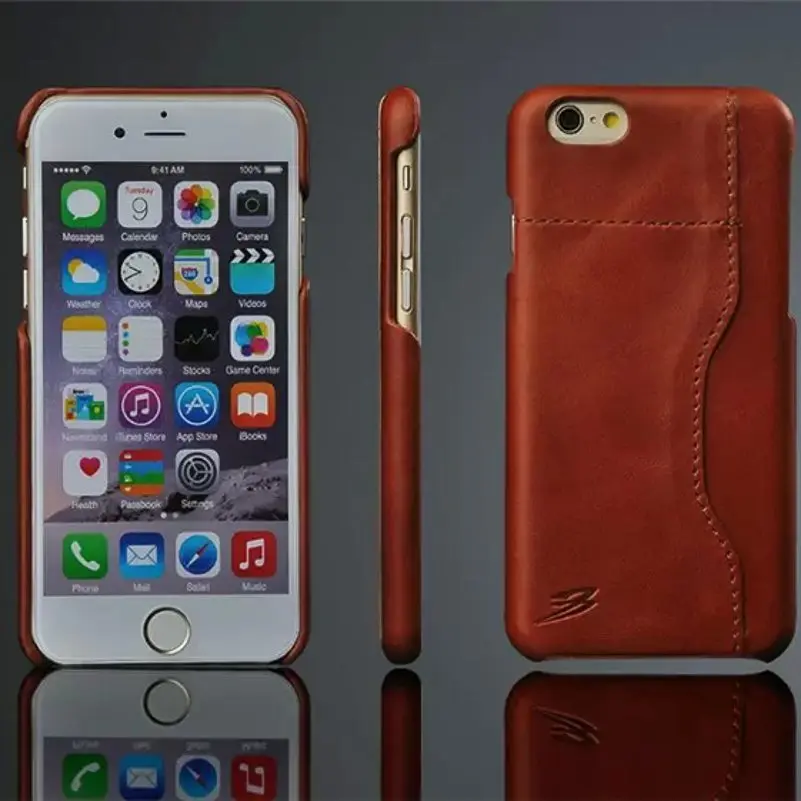 Новинка для IPhone 6 6s масло воск текстура высокое качество Коровья кожа чехол с