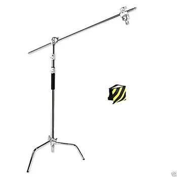 

Heavy Duty Metal 325cm Light Stand 3-Section 3.25m Steel Century C-Stand with 1m 100cm Boom Arm for Photo Studio CD50A X1