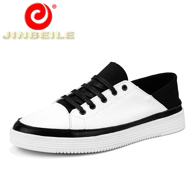 JINBEILE Lace up Soft Bottom Men Sneakers Waterproof Durable