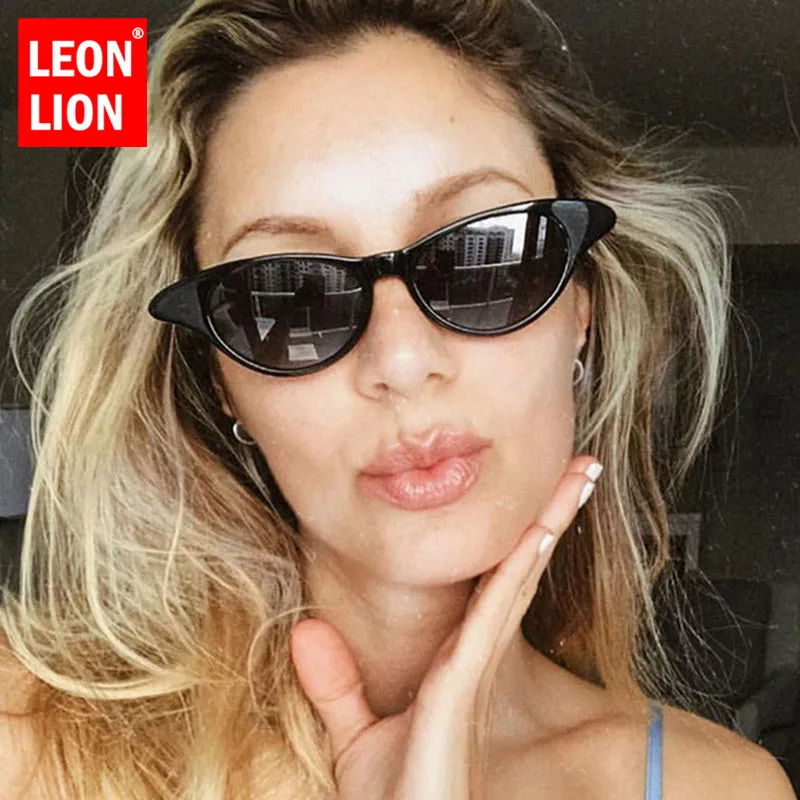 LeonLion 2018 Модные солнцезащитные очки кошачий глаз женские брендовые дизайнерские