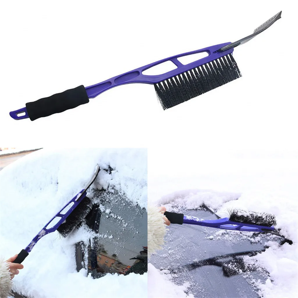 

2-in-1 kongyide Snow Ice Scraper Car Windshield Auto Ice Remove Brush Clean tools for the car glass Cleaning Winter Jly10