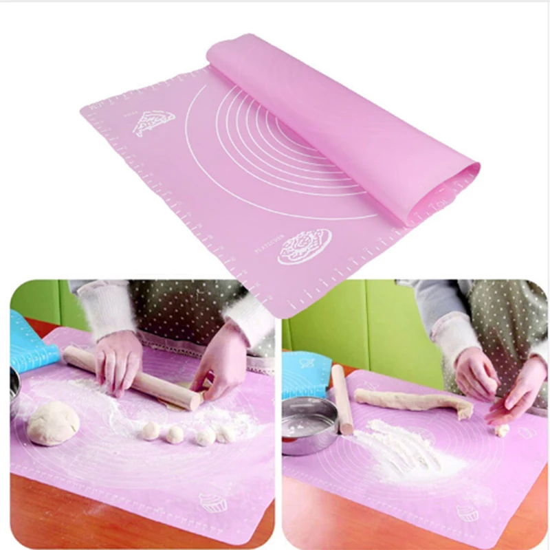 

Silicone Baking Mat Thickening Flour Rolling Scale Mat Kneading Dough Pad Baking Pastry Rolling Mat Bakeware Liners
