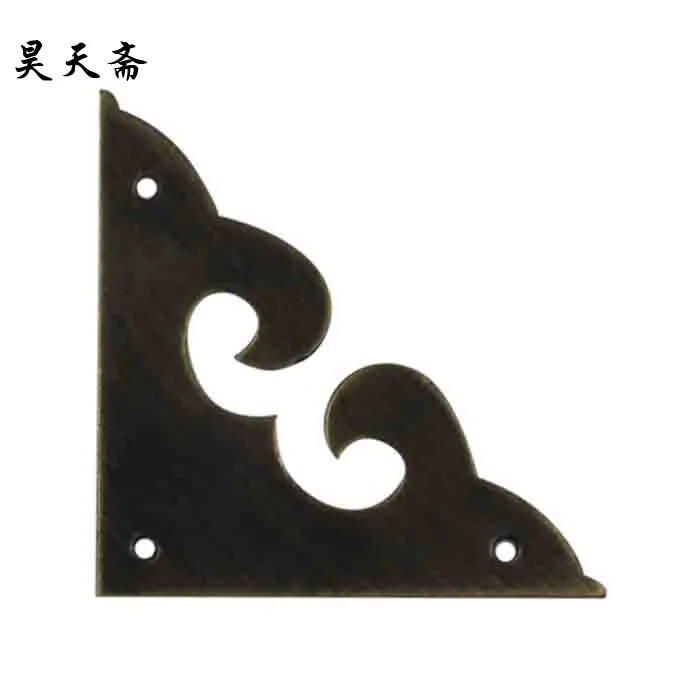 [Haotian vegetarian] Chinese furniture copper fittings / copper Horn gusset / single bread corner bead HTG-109