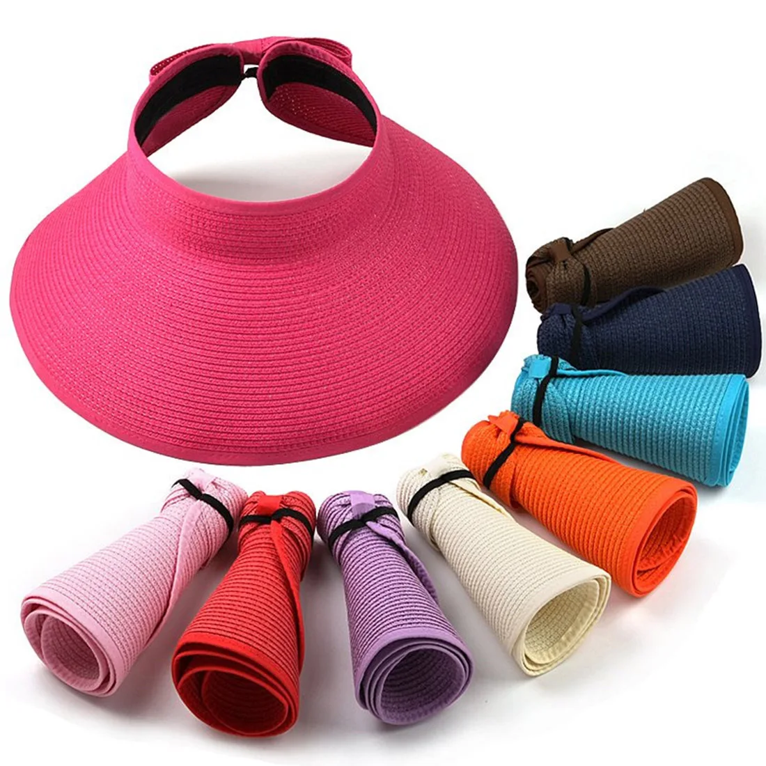 2018 Новая модная пляжная кепка женская уличная спортивная УФ-шляпа летняя Солнцезащитная складываемая шляпа рыболовная Кепка тени Пустой