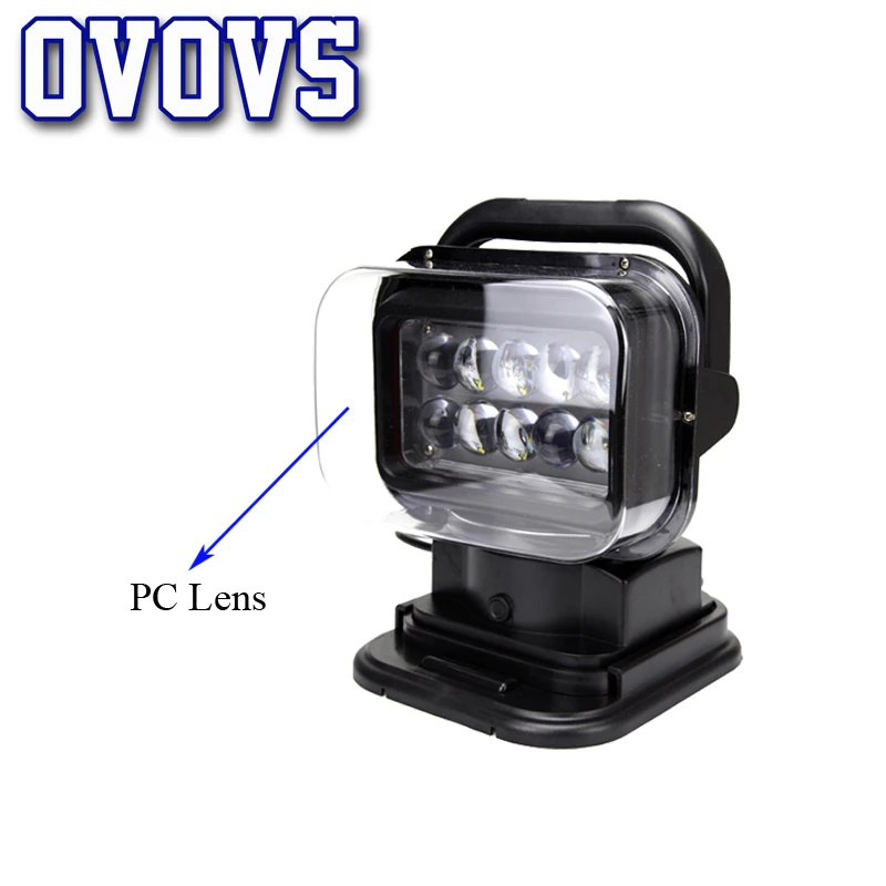 

7 Inch 50W Led Remote Control Light Wireless Magnets Search Light Camp Hunting Fishing Boat Marine 4x4 Offroad Work Lamps 1Pcs