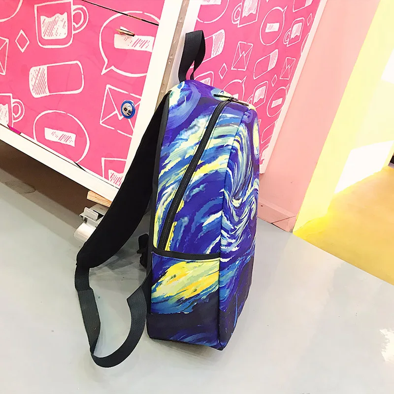Menghuo Brand 2017 Daily Women Backpack for School Teenager Girls Boys Full Printed Nylon Travel Backpacks Casual Bags Mochilas (21)