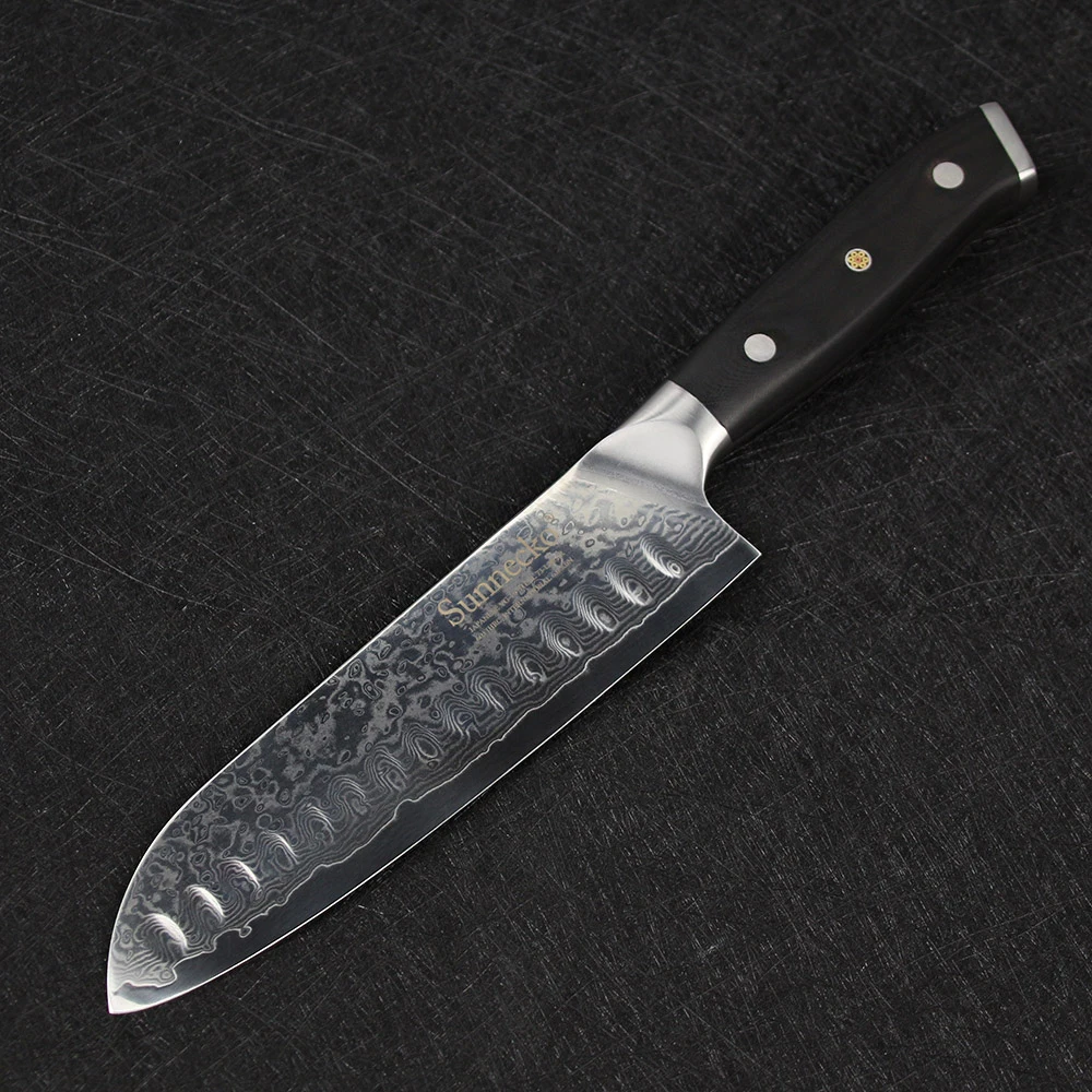 Набор кухонных ножей SUNNECKO Damascus 7 &quotSantoku 5&quot Универсальный 3 5 &quotнож для очистки