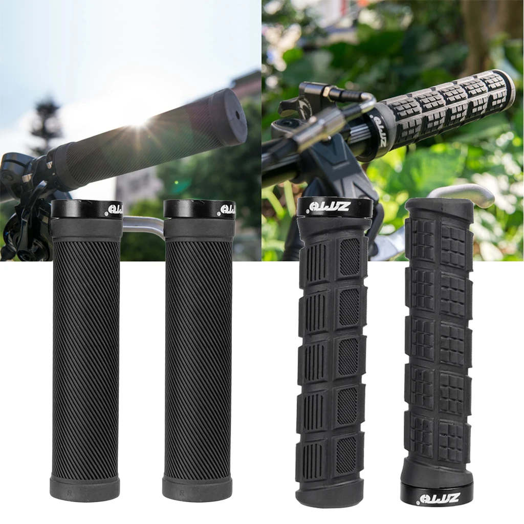Bike Bicycle Grips MTB BMX Soft Cycling Handlebar Double Locking On Grips Protector Guard Accessories