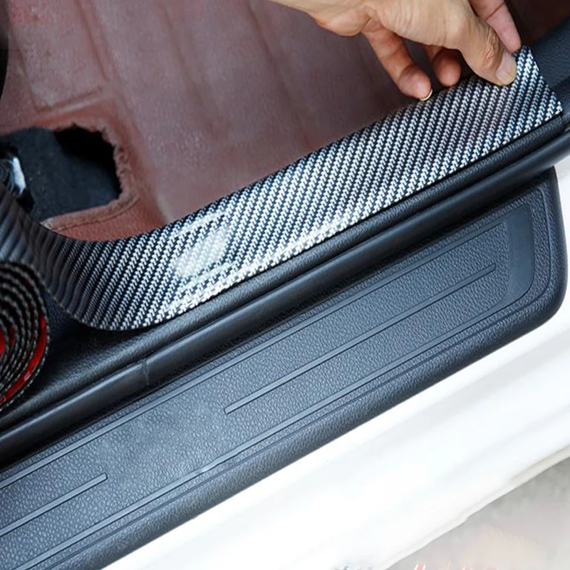 Auto Accessories Car Sill Stickers Carbon Fiber Protector Auto Accessories Car Sill Stickers Carbon Fiber Protector
