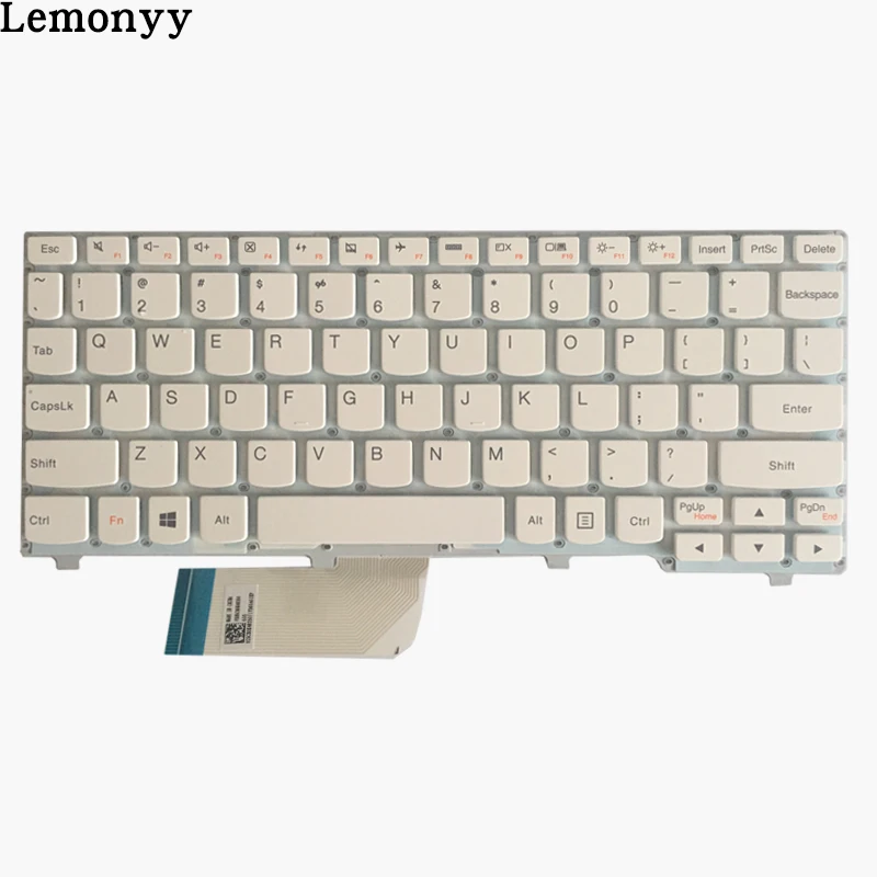  New US laptop keyboard For Lenovo ideapad 100S 100S-11IBY English keyboard black/white