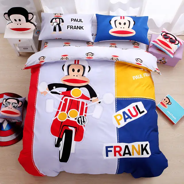 Paul Frank 3 4pcs Cartoon Series Bedding Set Children Adult Single