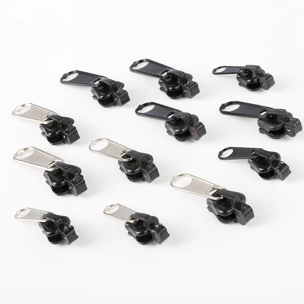 

6PCS/Lot Universal Fix A Zipper Repair Kit Replacement Zip Slider Teeth Fix Any Zipper Magic Instant Slider Zipper For Sewing