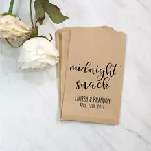 На заказ Полночь закуска Свадьба попкорн конфеты буфет пончик спасибо сумки свадебный душ пекарня печенья подарок сувениры арахутпакетики