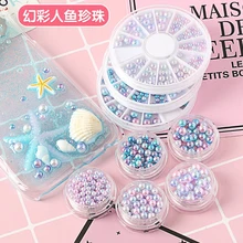 Жемчужные Капли клея печать в ногтевом искусстве играть роль ofing симпатичный комплект инструмента Русалка цвет подсветка diy ювелирные изделия