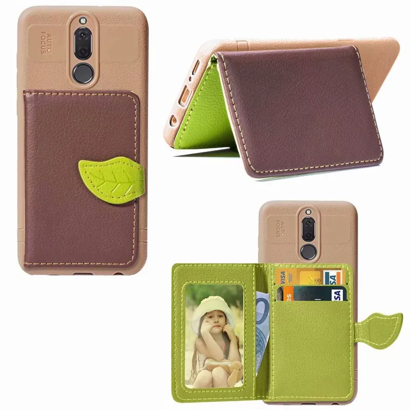 

For Huawei Mate 10 Lite case Luxury PU Leather Flip Wallet Matte Back Cover For Honor 9i Card Holder Stand Coque Fundas Nova 2i