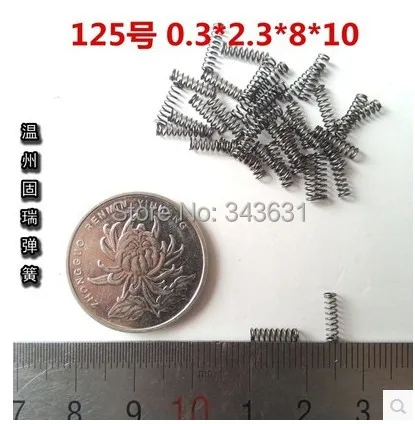 

200pcs 0.3mm Small spot spring wire micro spring compression spring pressure spring 0.3*3*25