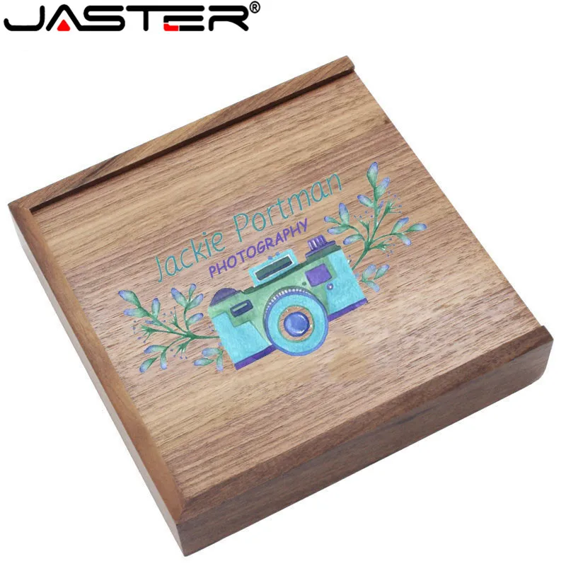 JASTER деревянный фотоальбом Большой овальный usb + коробка флэш накопитель U диск