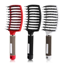 Массажный гребень для кожи головы Щетка для волос Расчёска, облегчающая Расчесывание Волос подушка Массажер щетка длинные вьющиеся парикмахерские расческа инструменты для стайлинга