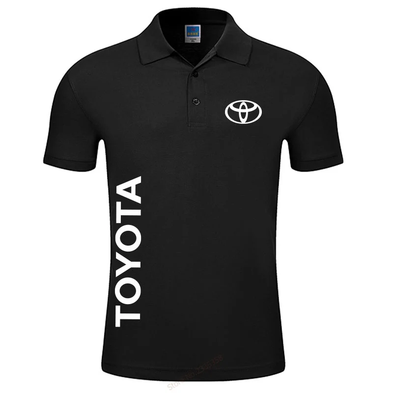 Brand Men Design Cotton Toyota Polo shirt Mens Short Sleeve Polo Shirts Plus Size XXXL Tops-in 