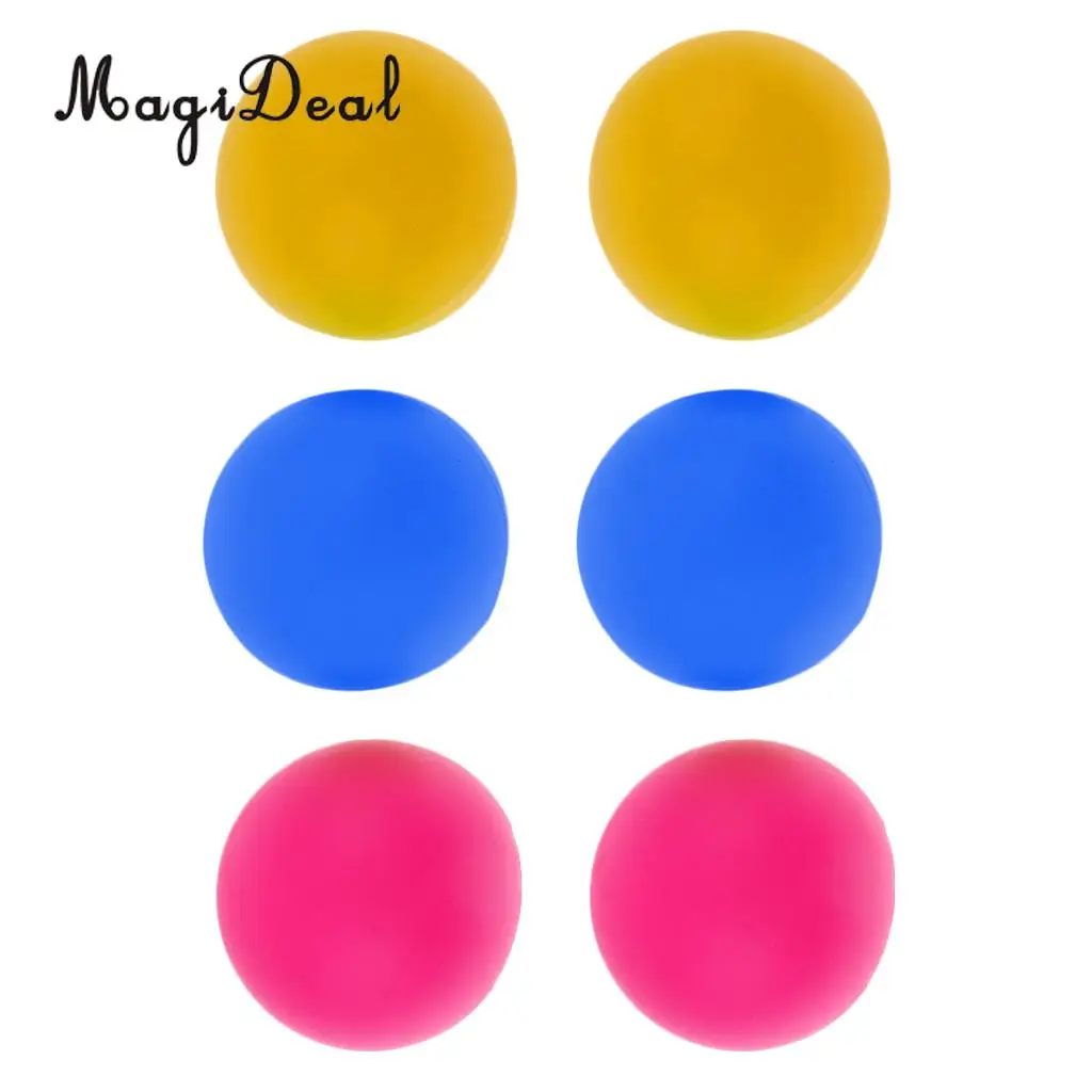 MagiDeal 6pcs Mixed Color Cat Ball PVC Plastic Beach Tennis Balls for Arts Entertainment Racquet Sports
