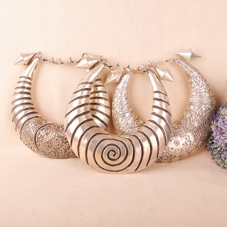 

Hot sell ->@@ Miao silver collar collar Necklace Chinese ethnic pattern -Top quality free shipping