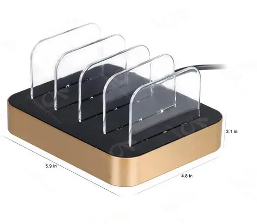 Портативный мульти зарядное устройство USB адаптер мобильного телефона 4 порт 5 В зарядная станция Подставка-Держатель для Celular iPhone Samsung Huawei Xiaomi
