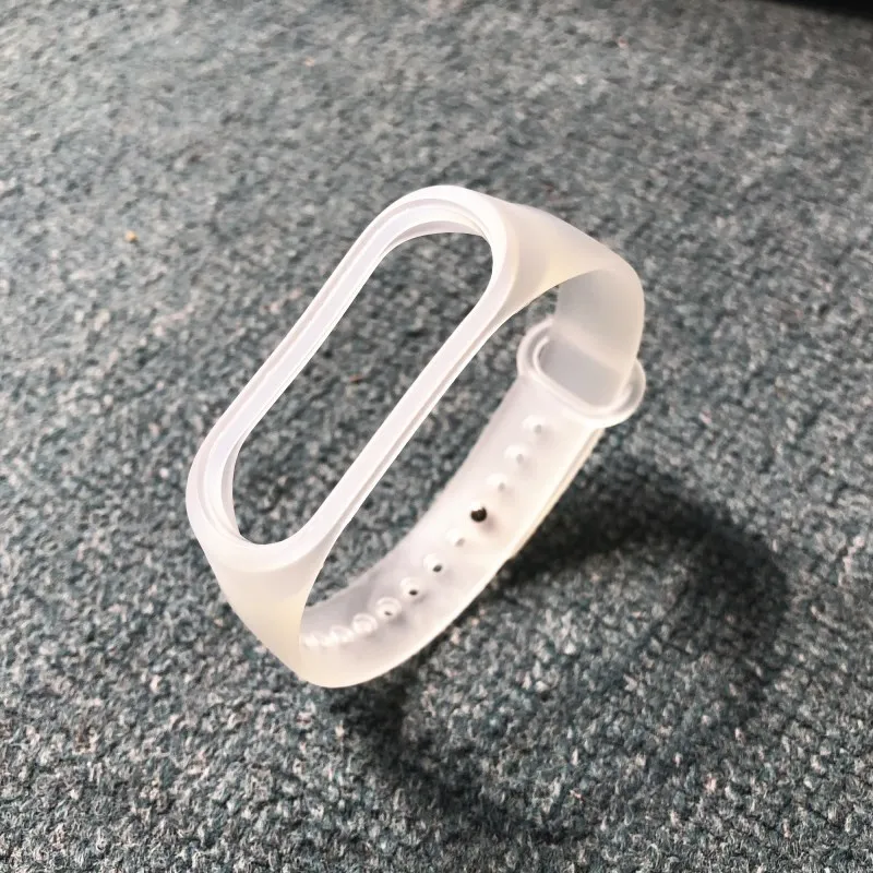 Ремешок силиконовый для Xiaomi Mi Band 3 прозрачный спортивный браслет сменный Браслет