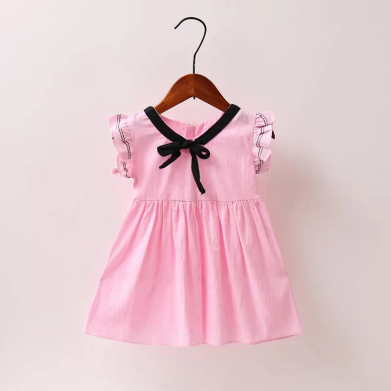 Платье для новорожденных девочек; летние хлопковые вечерние платья для маленьких девочек; платье для новорожденных