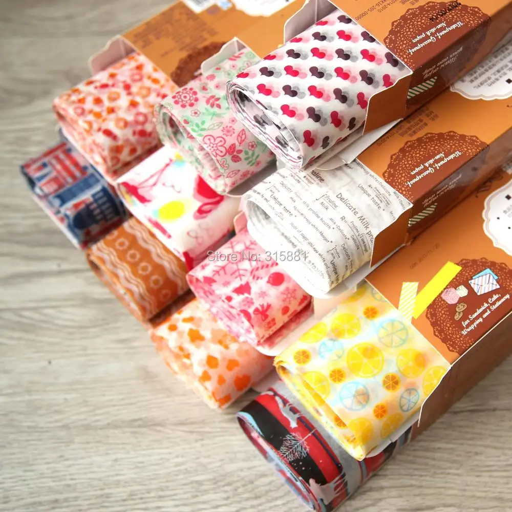 

Wax Paper, Food Wrapping Paper, Greaseproof Baking Paper, Soap Packaging Paper 50pcs/lot