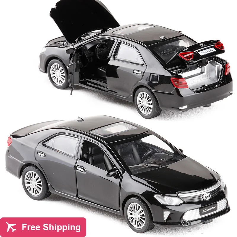  New 1:32 Scale TOYOTA CAMRY Metal Alloy Diecast Car Model Miniature Model With Pull Back Sound Ligh