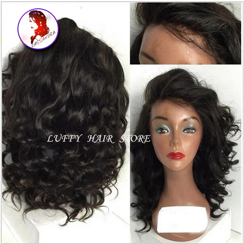 

Grade 8A Top Quality Wave Full Lace Human Hair Wigs With Baby Hair Water Wave Brazilian Virgin Wig For Black Women