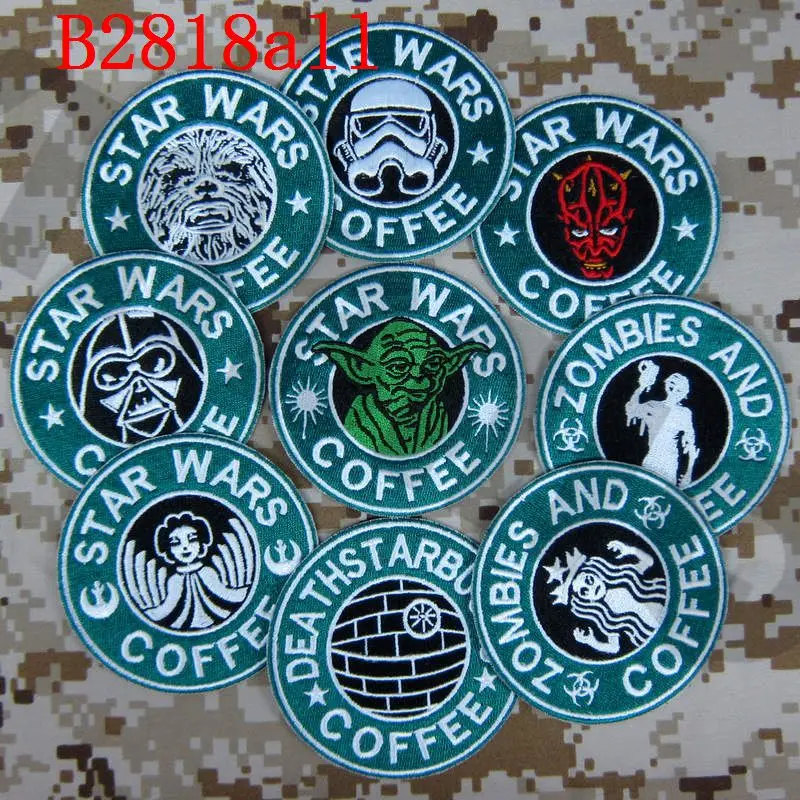 

Full Embroidery patch Coffee Tactical Morale