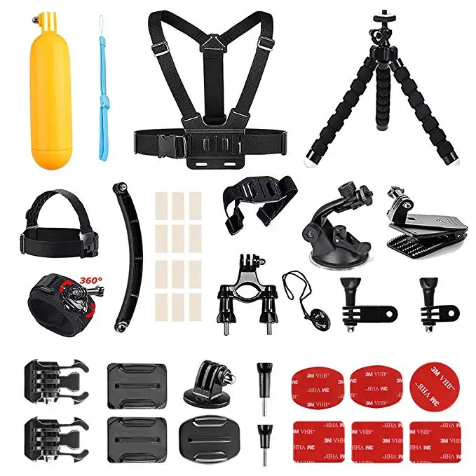 AKASO Outdoor Sports Action Camera Accessories Kit 14 in 1 for AKASO EK7000  Pro/Brave 4/ V50 Pro/ in Any Other Outdoor Sports