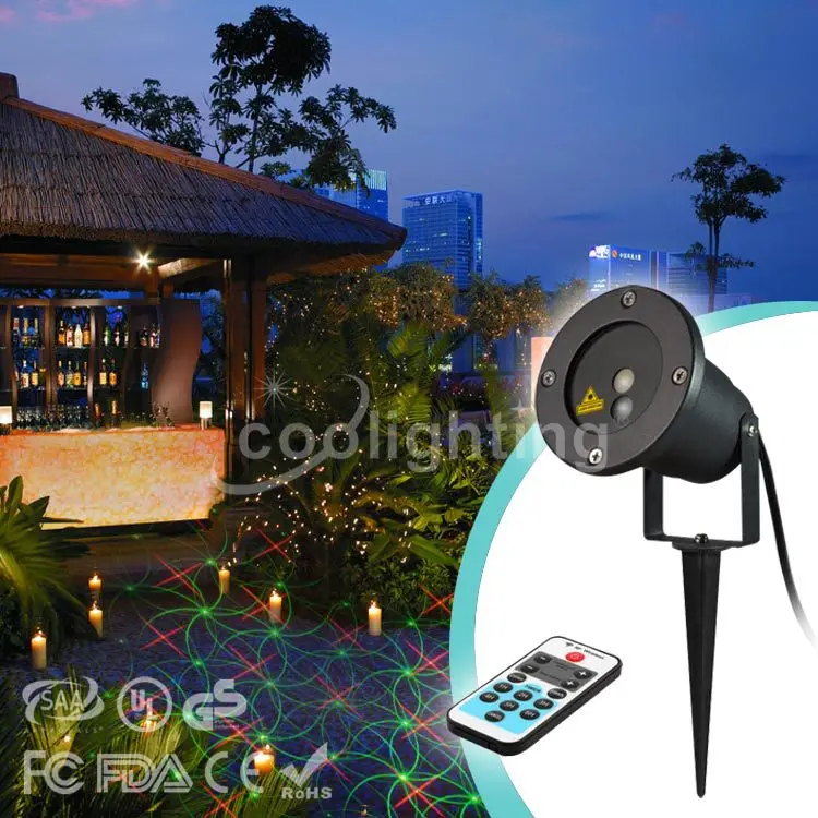 

8 in 1 high-quality red laser remote waterproof lawn lamp Christmas lamp square landscape lamp