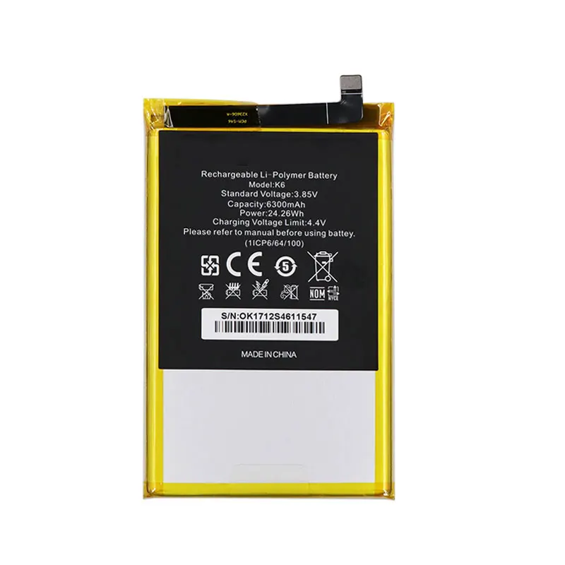 DyGod-6300-MAH-para-Oukitel-K6-extrema-de-la-bater-a-para-Oukitel-K6-del-tel