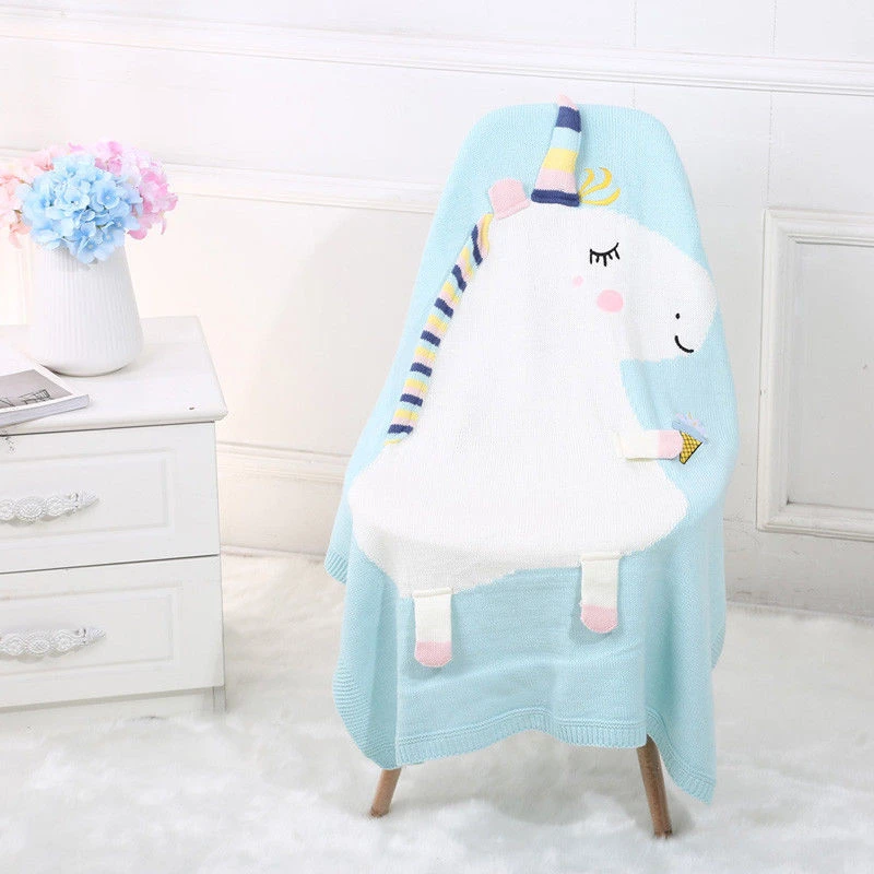 

Soft Muslin Baby Girl Boy Wrap Swaddling Blanket Unicorn Newborn Infant Swaddle Towel Children Sleep Swaddling Cartoon Print
