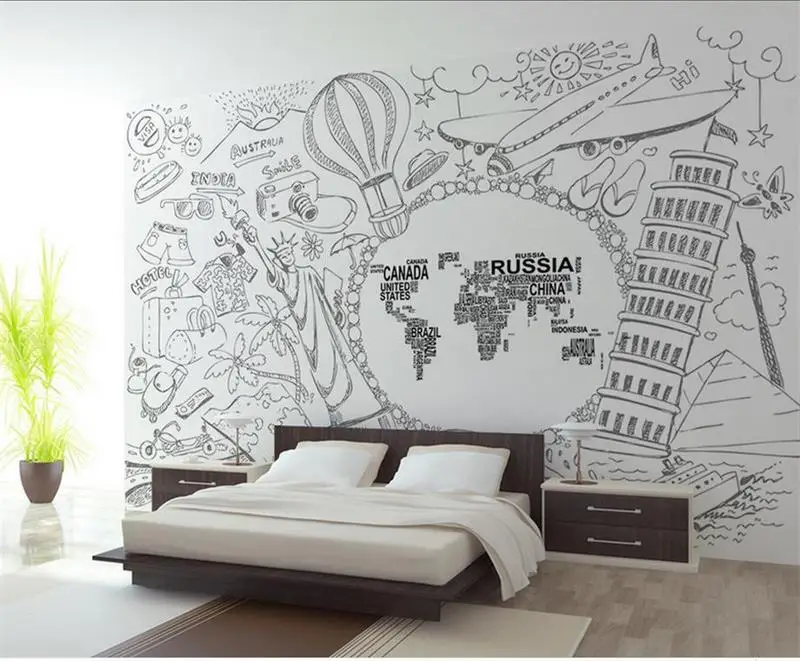 Avoir Images Personnalise 3d Photo Papier Peint Chambre D Enfants Murale actualisé salutations