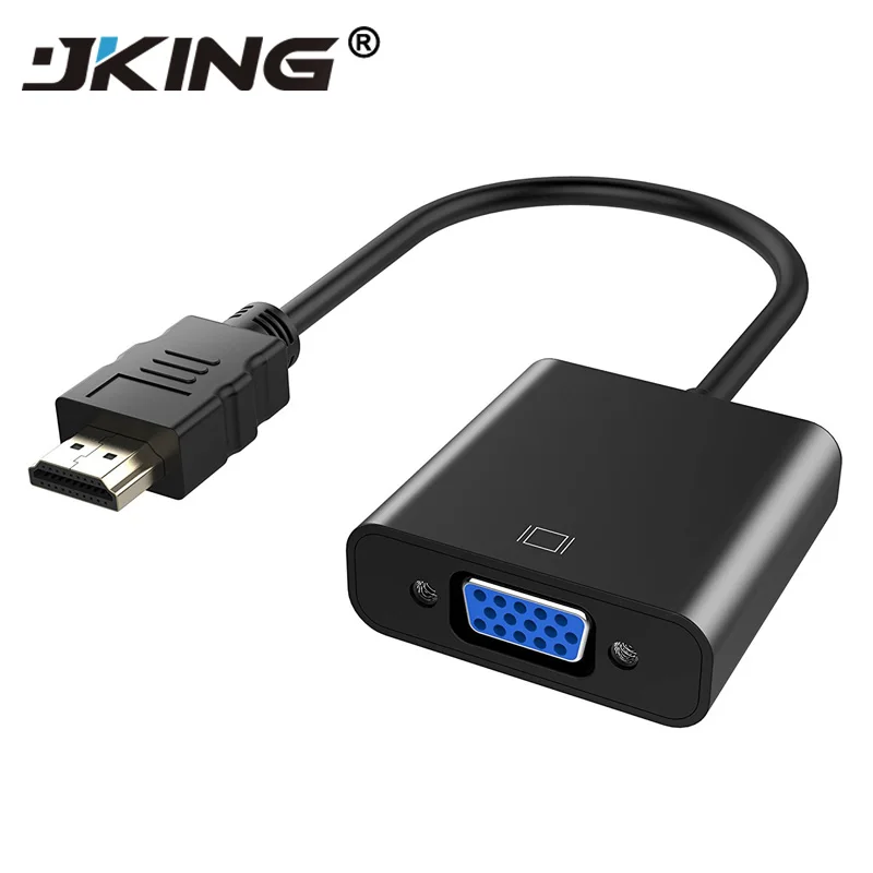 JKING HDMI VGA кабель мужчина к RGB Женщина аналоговый видео конвертер адаптер Кабели HD