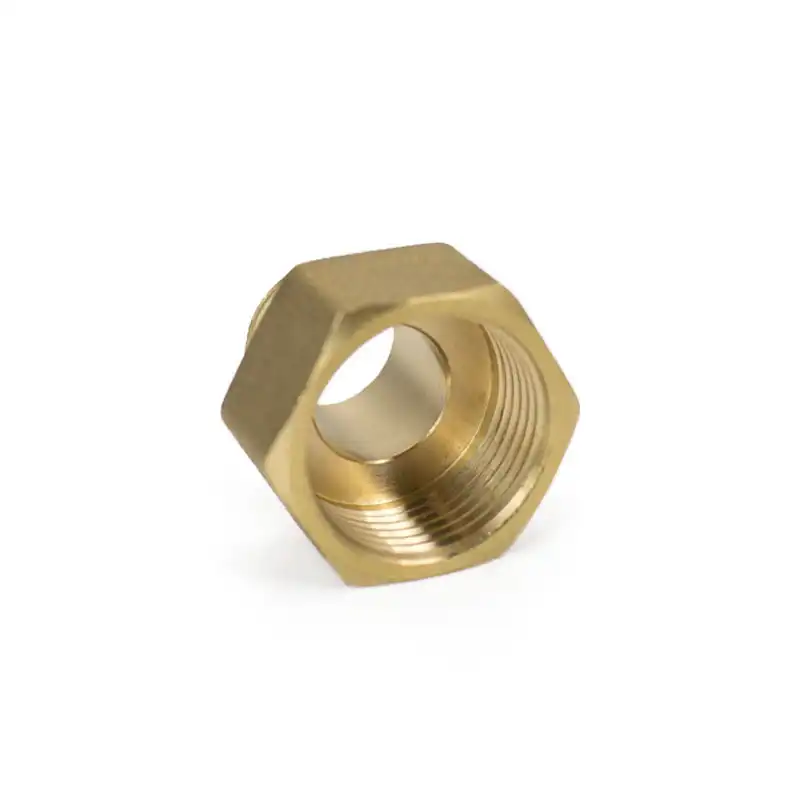 Solid Brass Pipe Fitting Adapter Female 1 2 To Male 9 16 Copper